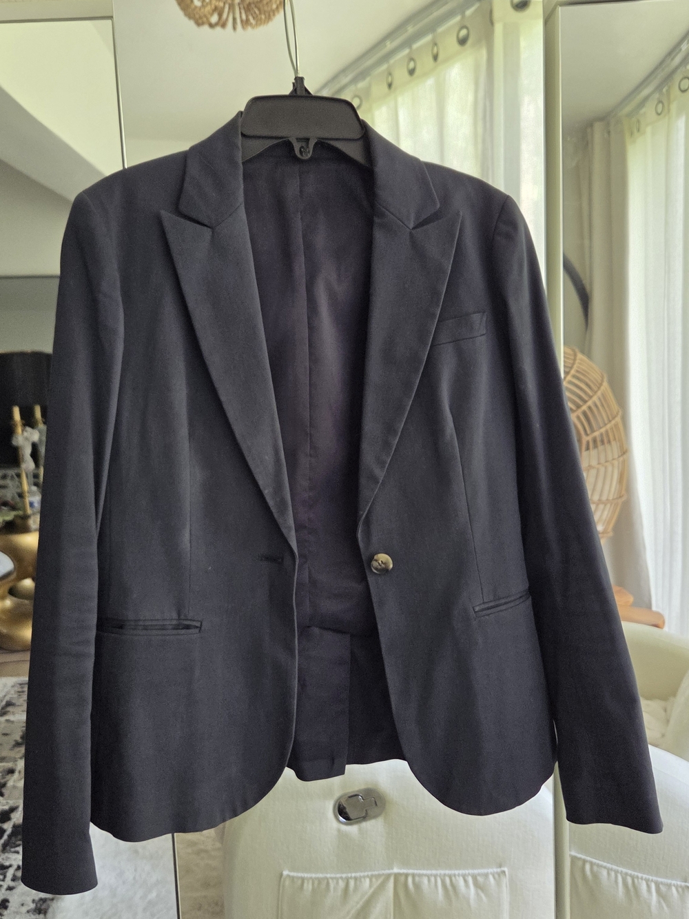 Theory Navy Single-Button Women's Blazer